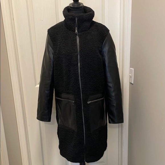Andrew Marc Women's Bouclé Mixed Media Coat Medium - Picture 7 of 13